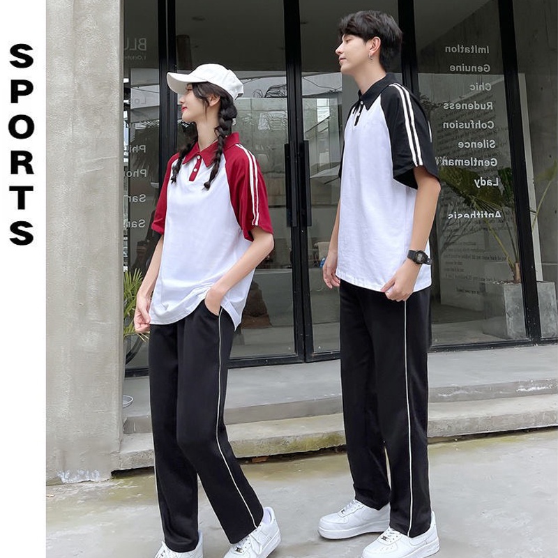 Áo polo cặp đôi nam nữ unisex đẹp form rộng tay lỡ cổ bẻ hàng Quảng Châu ANDOSA PL09