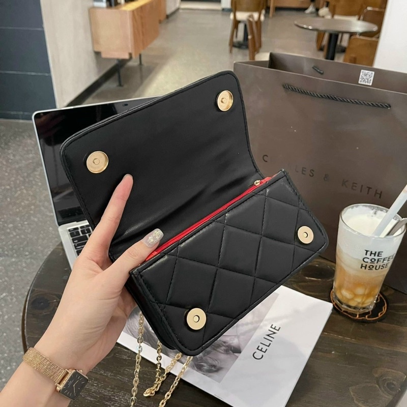 Túi ví nữ đeo chéo chần ô giá rẻ mẫu mới thời trang cao cấp đi chơi dự tiệc DIOMI