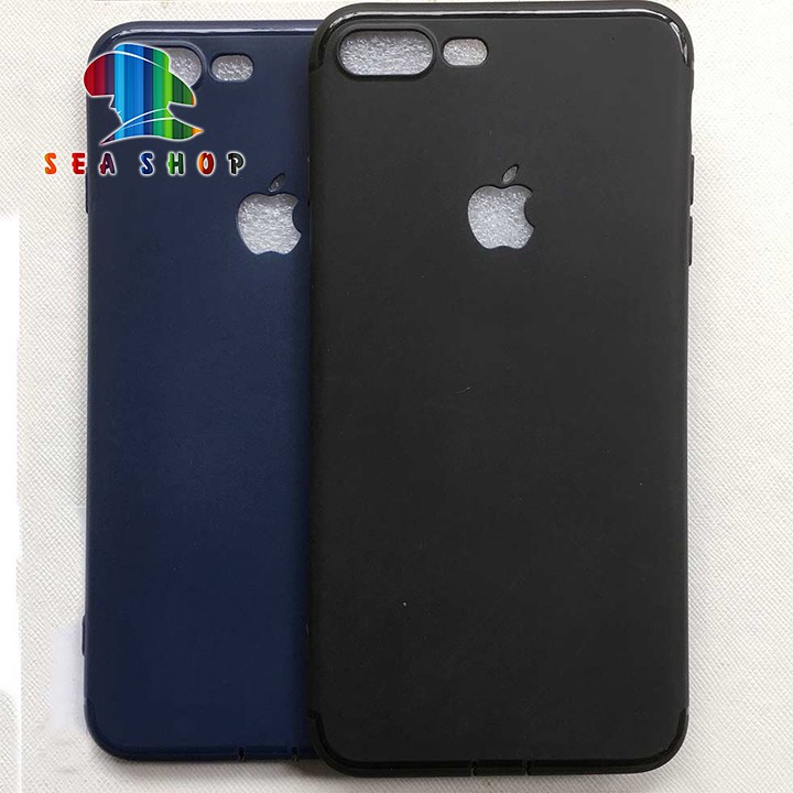 [SEASHOP] Ốp dẻo iPhone 7 Plus đen TẶNG CÁP SẠC