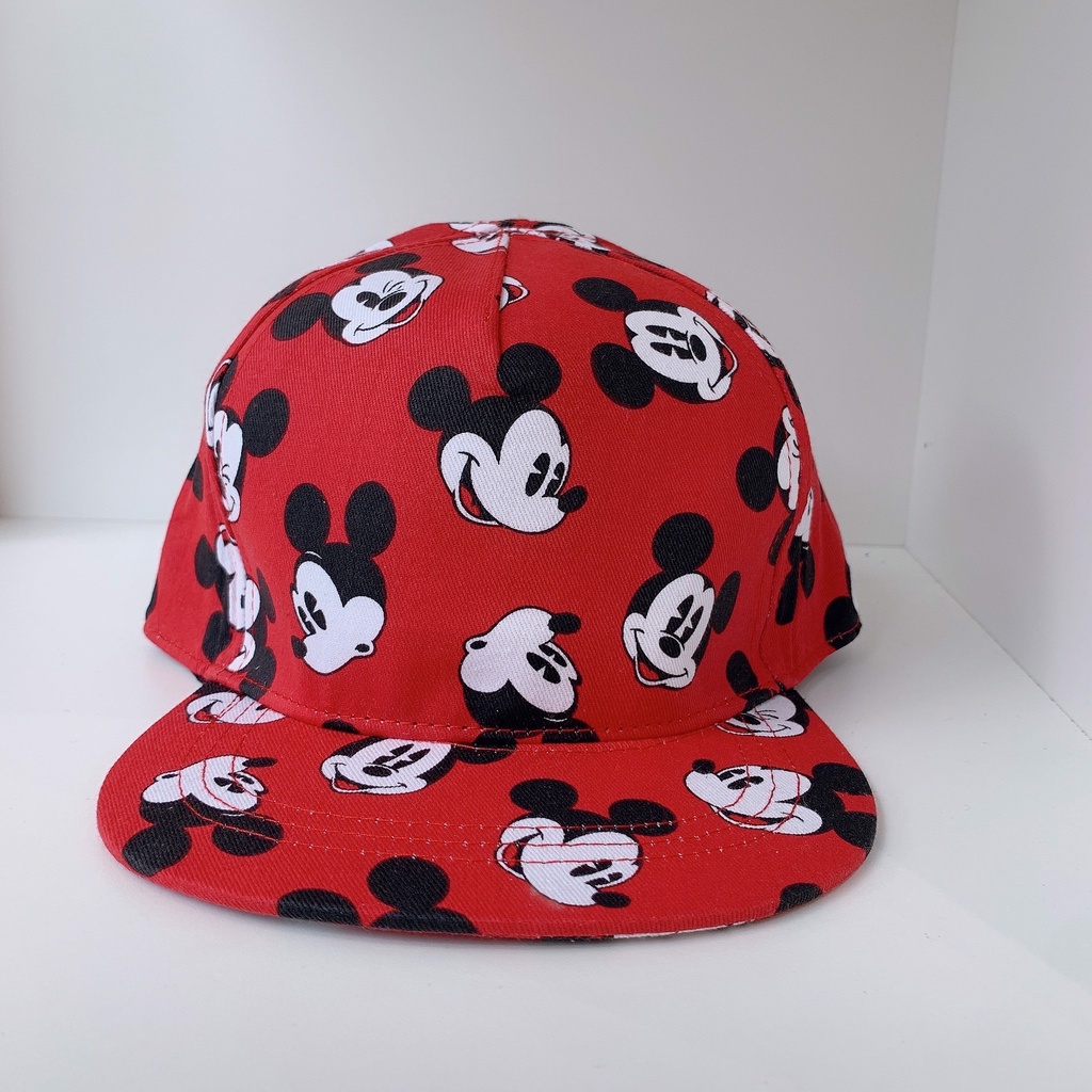 Mũ HM Mickey đỏ in tràn bé trai