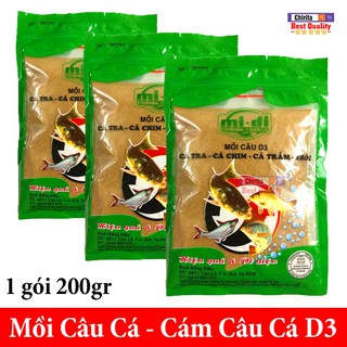 Mồi Câu Cá D3 - Mồi Cám Câu Cá Tra - Cá Chim - Cá Trắm - Trôi Cực Kì Hiệu Quả ( Shop Có Bán Mồi Cám Câu Cá D1-D2-D3 )