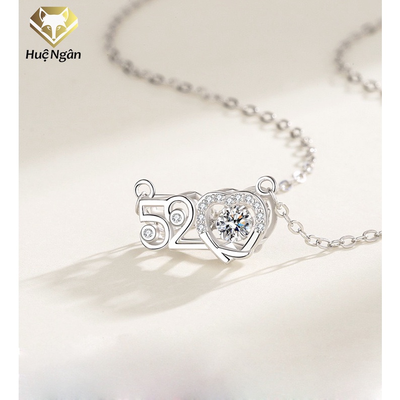 Dây chuyền bạc 925 Huệ Ngân- Anh yêu em(520) PP1848