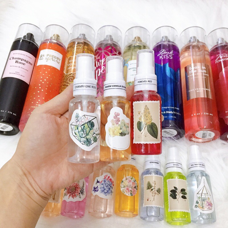 [Link 2- Tester 33ml] Bộ sưu tập Sản phẩm Xịt thơm toàn thân lưu hương nước hoa Bath and Body Works 33ml