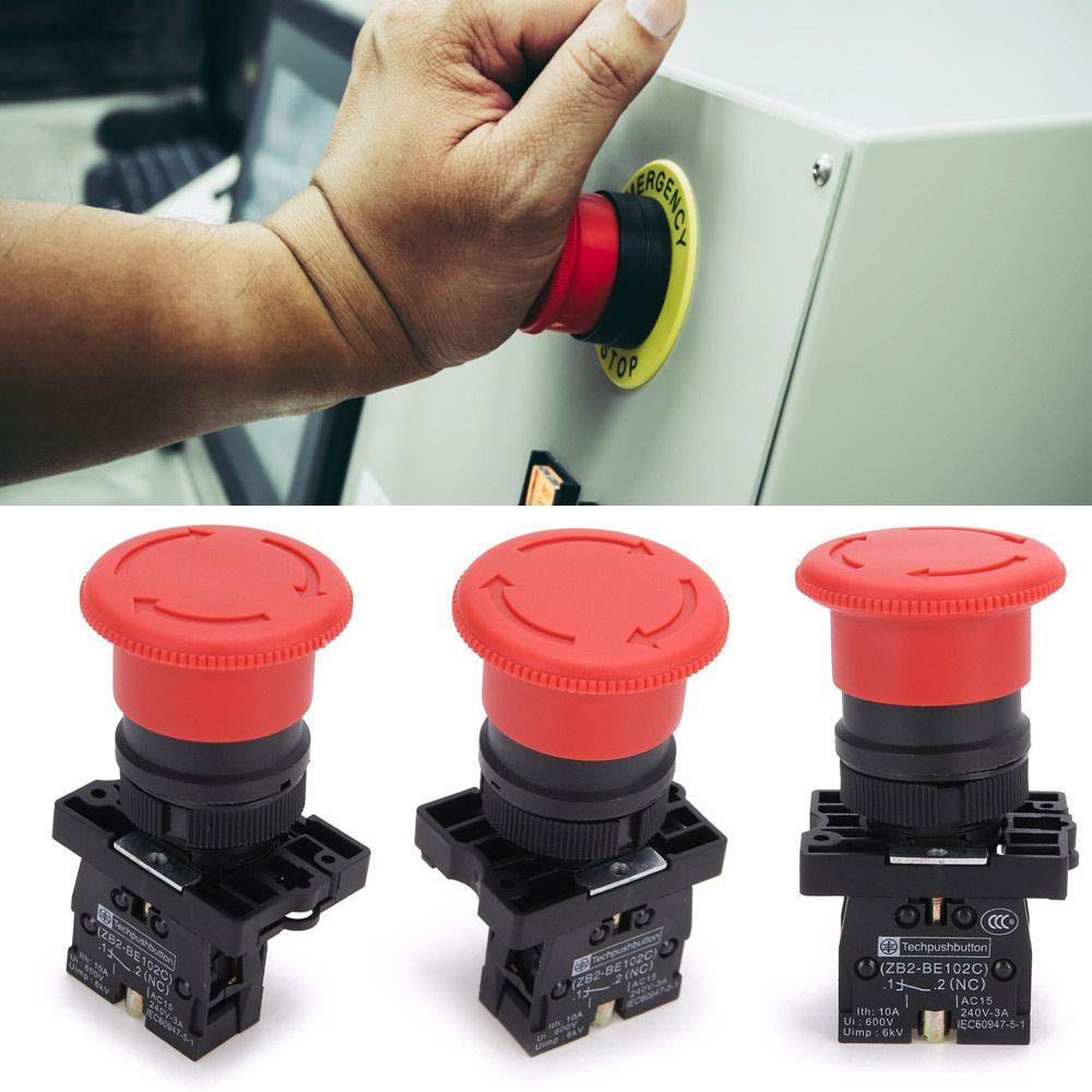 Công Tắc Nhấn Chống Nước KENT1 Màu Đỏ 22mm