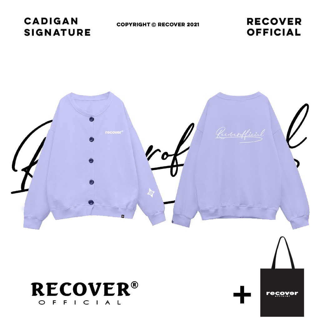 [TẶNG KÈM TÚI TOTE] Áo khoác Cardigan Signature Recover | BigBuy360 - bigbuy360.vn