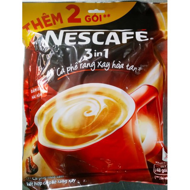 Nescafe 3in1 đỏ và xanh bịch 46 gói