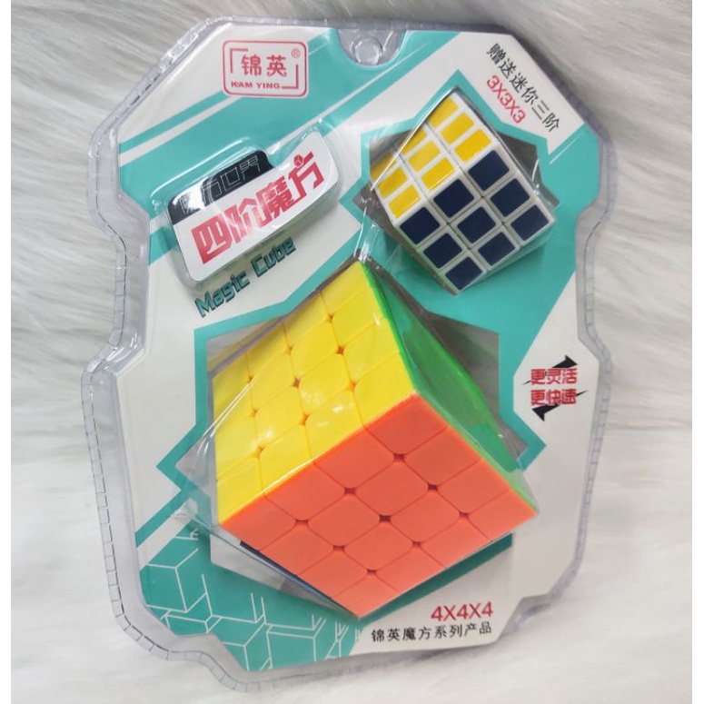 Combo 2 khối Rubick 3×3 4×4 Phát Triển Trí Tuệ