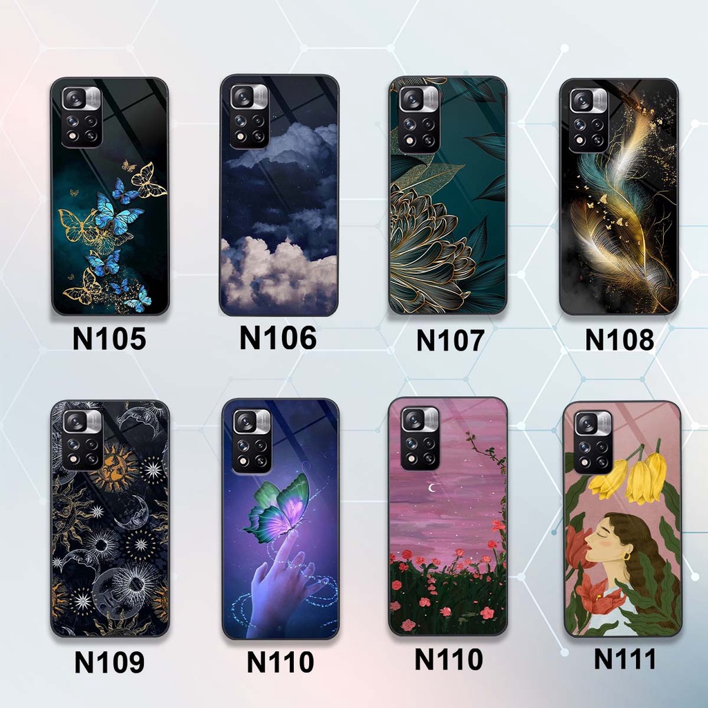 Ốp lưng kính cường lực Xiaomi Redmi Note 11 / Note 11S / Redmi Note 11 Pro 5G