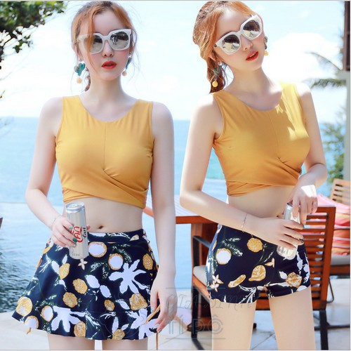 Bikini Hai Mảnh ⚡ FREESHIP ⚡ Kín Đáo Đồ Bơi Giấu Bụng Đi Biển Mùa Hè ་