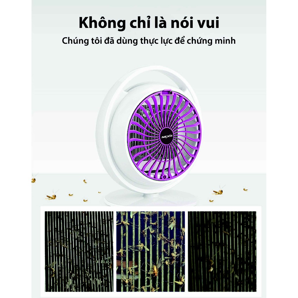 Đèn bắt muỗi diệt côn trùng thông minh UV LED Nexis