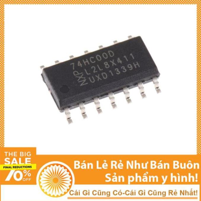 Linh Kiện IC Logic 74HC00D SOP14 Chân Dán