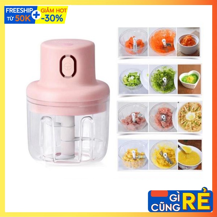 Máy Xay Mini Cầm Tay Đa Năng Sạc Pin Cao Cấp Dung Tích 250ml