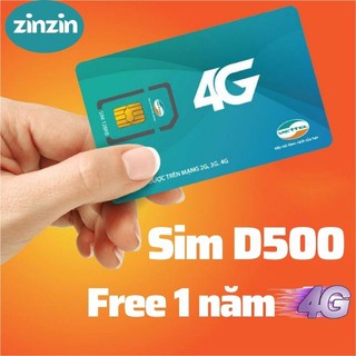 [Miễn Phí 4G 1 Năm] Sim 4G Viettel D500 Trọn Gói 1 Năm Tặng 5GB 1 Tháng Dùng Toàn Quốc