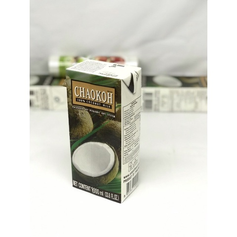 Thùng nước cốt dừa Chaokoh Thái Lan 12 chai 1L