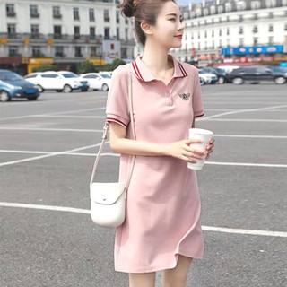 VÁY SUÔNG CỔ BẺ MẶC ĐƠN GIẢN MÀ CÁ TÍNH