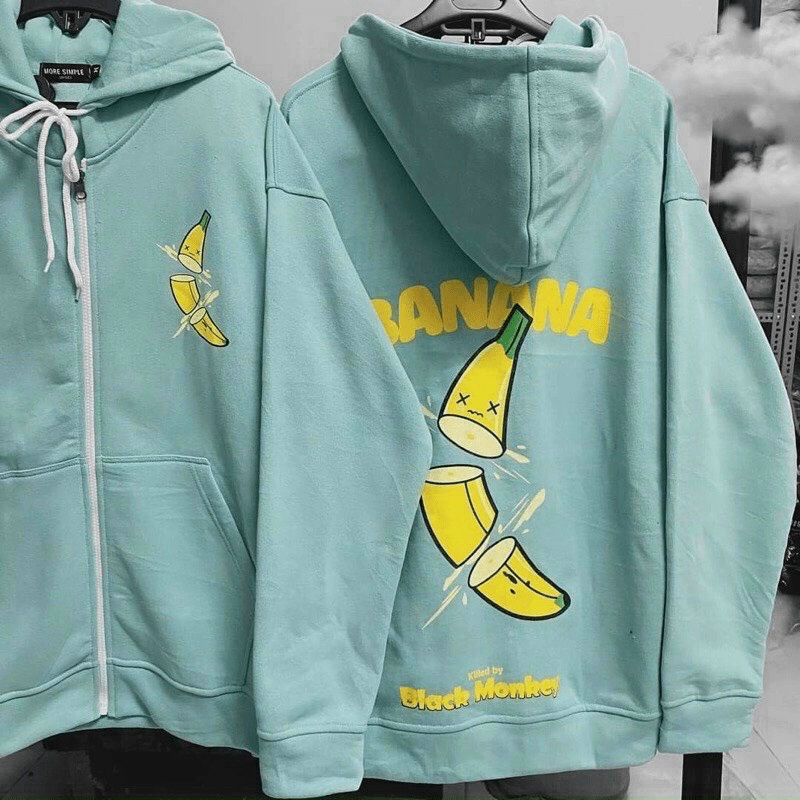 Áo Hoodie HOẠ TIẾT QUẢ CHUỐI CỰC ĐẸP - Form To Như Hình - MIDU FASHION