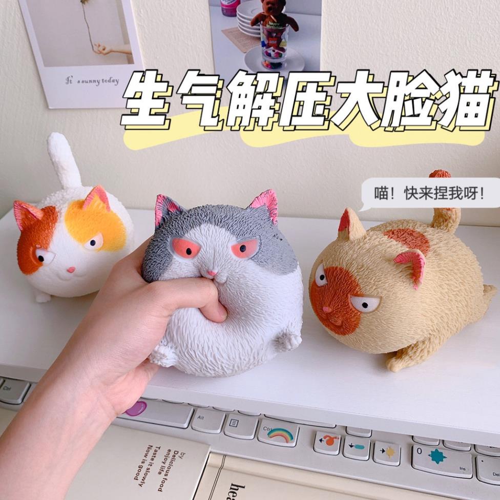 Mèo Mập Kute Bóp Xả Stress Chất Liệu Cao Su Cao Cấp Co Giãn
