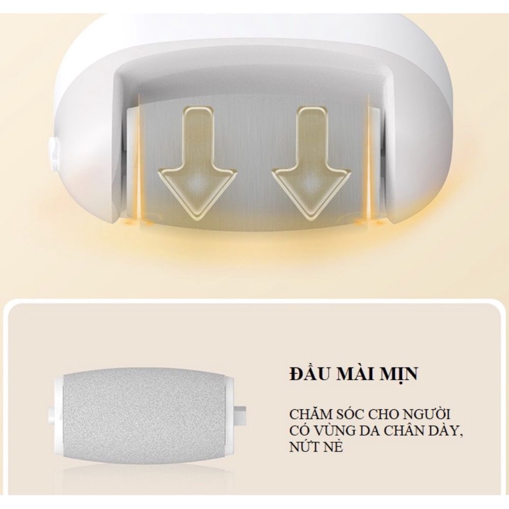Máy Chà Gót Chân Xiaomi - Tặng kèm kem dưỡng, 2 đầu mài, 2 chế độ mài, Loại bỏ vết chai,Da chết,Chống nước -home_smart_1
