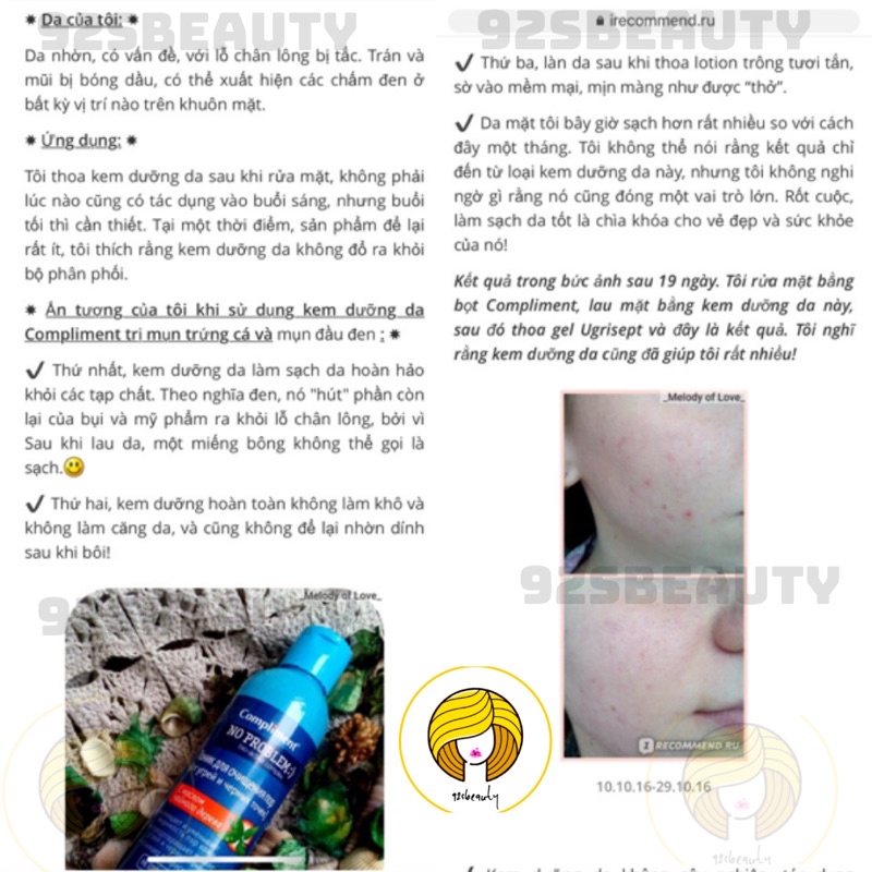 Toner Compliment No Problem làm sạch sâu, kiềm dầu, giảm viêm, giảm mụn | BigBuy360 - bigbuy360.vn