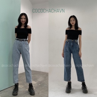#q1224cs quần baggy jeans suông & #q1214cs quần baggy jeans
