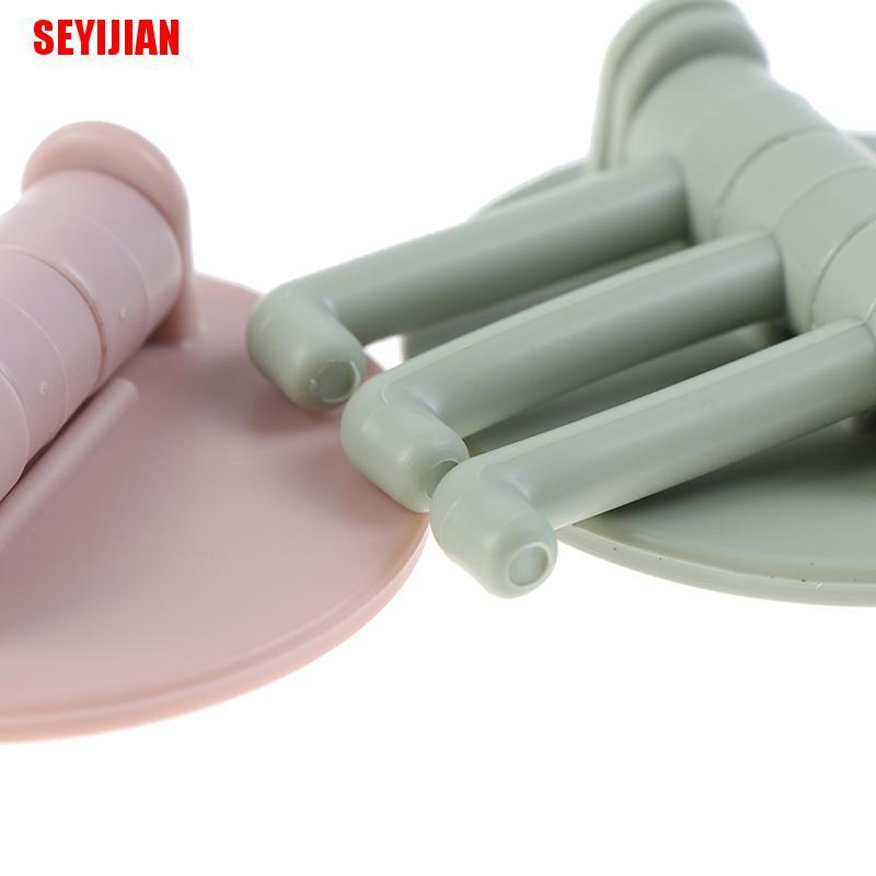 Móc Treo Đồ 3 Nhánh Xoay Được Sáng Tạo Gắn Tường Nhà Bếp / Phòng Tắm