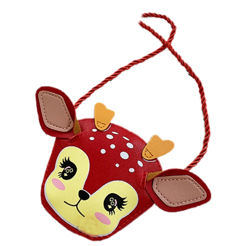 Túi Da Pu Đeo Chéo Mini In Họa Tiết Động Vật Dành Cho Các Bé