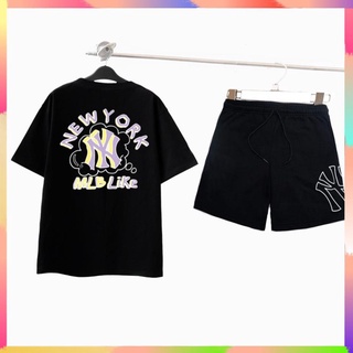 Bộ thể thao nam nữ ny mlb like bộ quần áo thun unisex ny mlb like