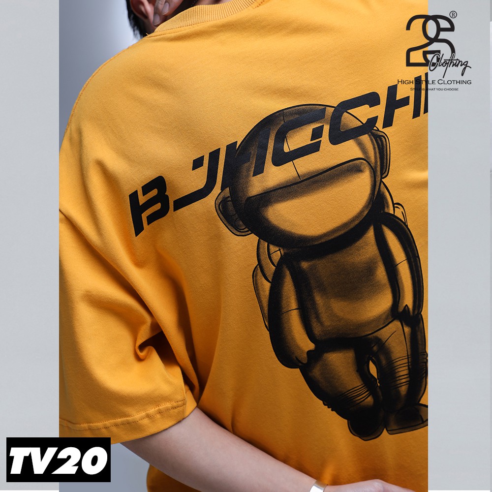 Áo Thun Unisex Nam Nữ StreetWear Form Rộng Tay Lỡ 2s Clothing Áo Phông Cotton Oversize Giá Rẻ In Hình Du Hành Gia TV20 | BigBuy360 - bigbuy360.vn