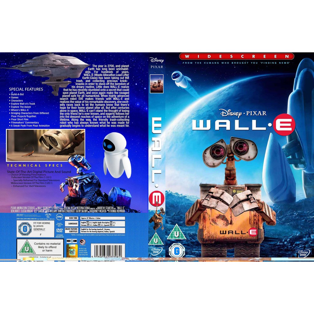 Đĩa Dvdfilm Poster Phim Wall E (2008)