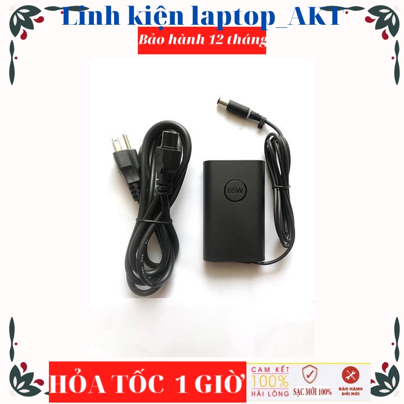 Sạc Laptop Dell 19.5v-3.34a-65w- Zin  Oval  Kim to  7.4*5.0mm Dell Latitude 5400 E7240 E7250 E7440 E7450 có đèn báo