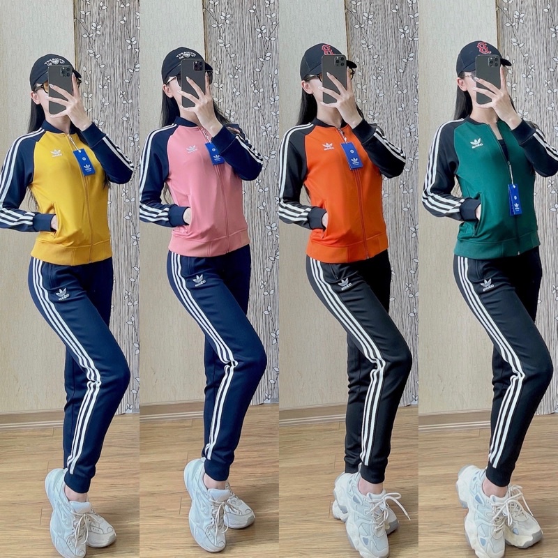 ❤️FREESHIP❤️ Bộ Thể Thao Adidass Nỉ Poly nữ dư xịn