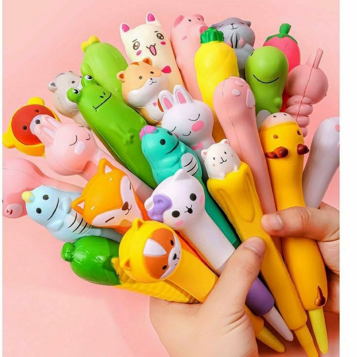 Bút gel mực nước xả stress Squishy dễ thương cute nhiều mẫu làm quà tặng
