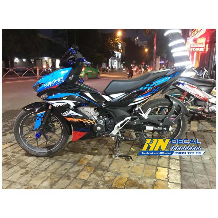 Tem trùm winner x xanh đen cá mập