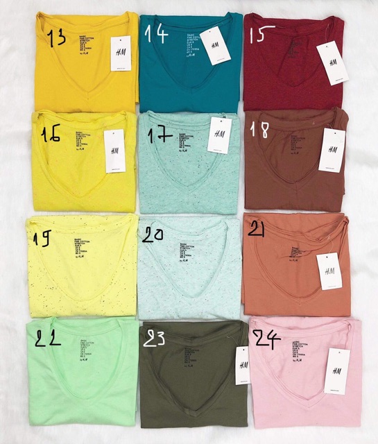 Combo Áo thun trơn HM