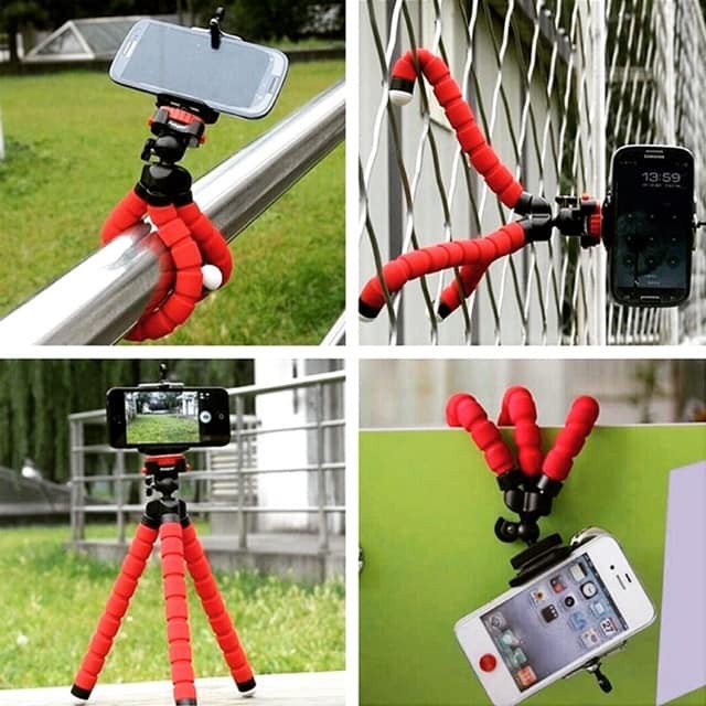 Tripod Kẹp 3 chân Bạch Tuộc Giữ Điện Thoại Chụp Hình, Quay Phim, Livetream - Dễ Dàng Uốn Dẻo Bám Địa Hình