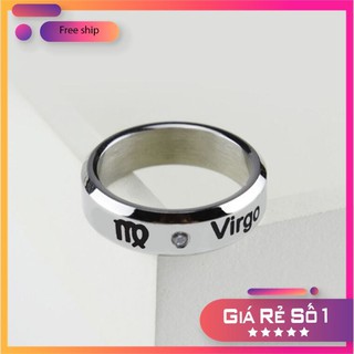Nhẫn 12 Cung Hoàng Đạo chất là thép TITAN không gỉ