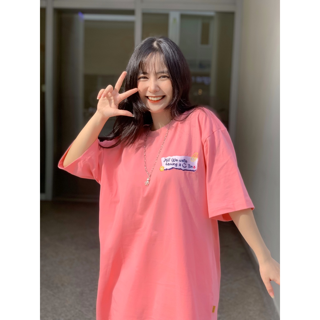 Áo thun TSUN Sticker Pink Tee - Hồng - Unisex | BigBuy360 - bigbuy360.vn