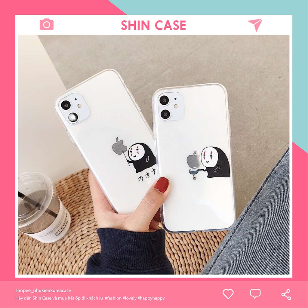 Ốp lưng iphone Vô Diện Cute viền trong chống ố 6/6plus/6s/6splus/7/7plus/8/8plus/x/xr/xs/11/12/13/pro/max/plus/promax