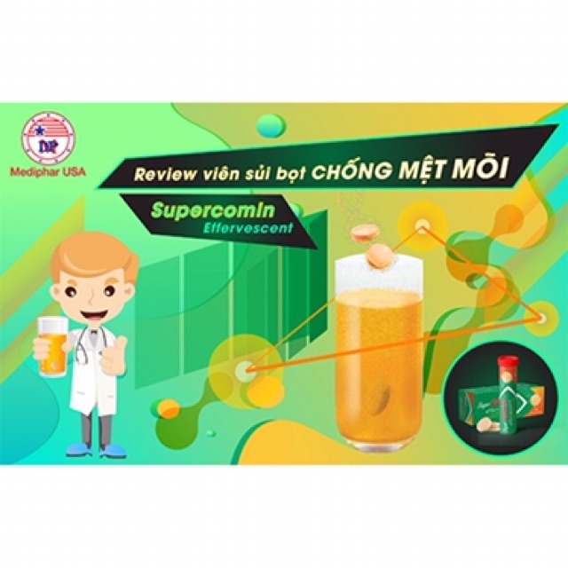 [MEDIPHAR USA] VIÊN SỦI KHOẺ SUPERCOMIN EFFERVESCENT | BigBuy360 - bigbuy360.vn