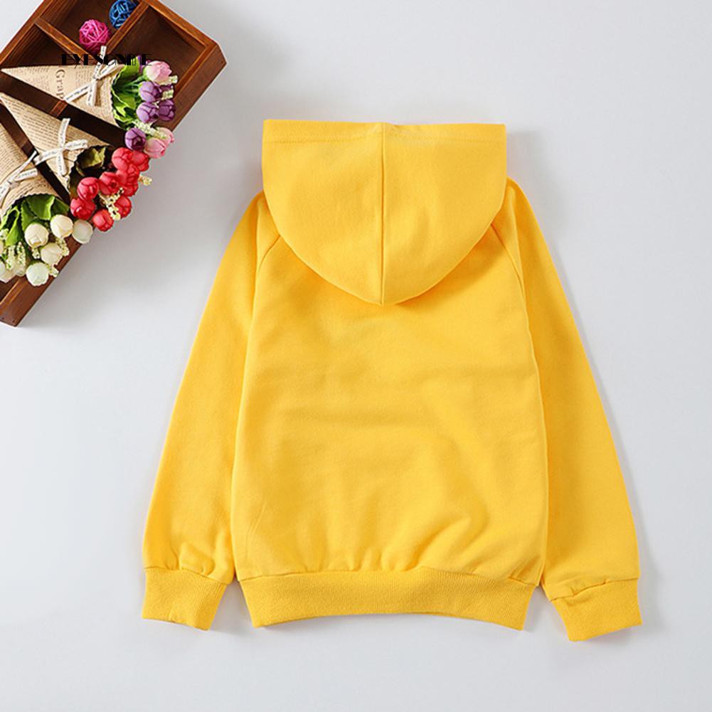 Áo Hoodie Dài Tay In Chữ Họa Tiết Ngộ Nghĩnh Dành Cho Các Bé