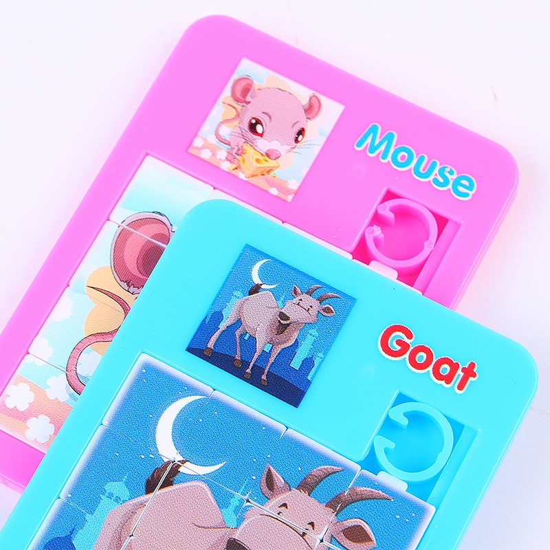 Bộ Xếp Hình Các Con Vật Hoạt Hình Bằng Gỗ