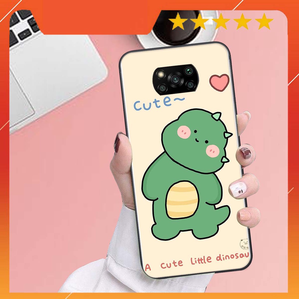 Ốp lưng Xiaomi POCO X3 in hình khủng long , gấu nâu xinh xắn, siêu cute  mà còn vô cùng RẺ -ĐẸP