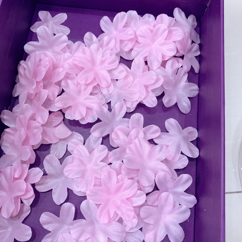 Bịch 20 bông hoa vải ép 28mm