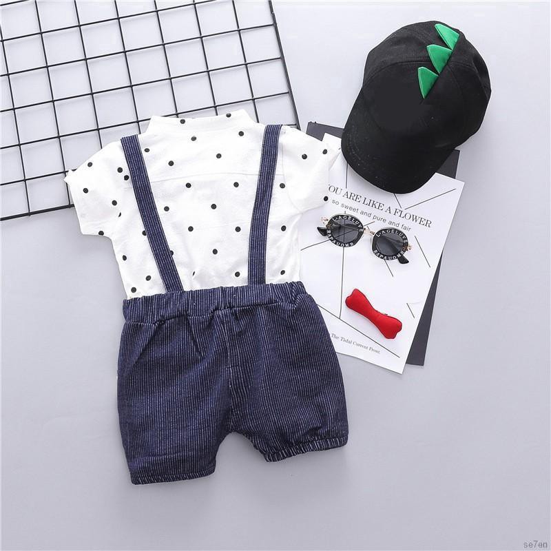 Set quần áo chấm bi xinh xắn dành cho bé