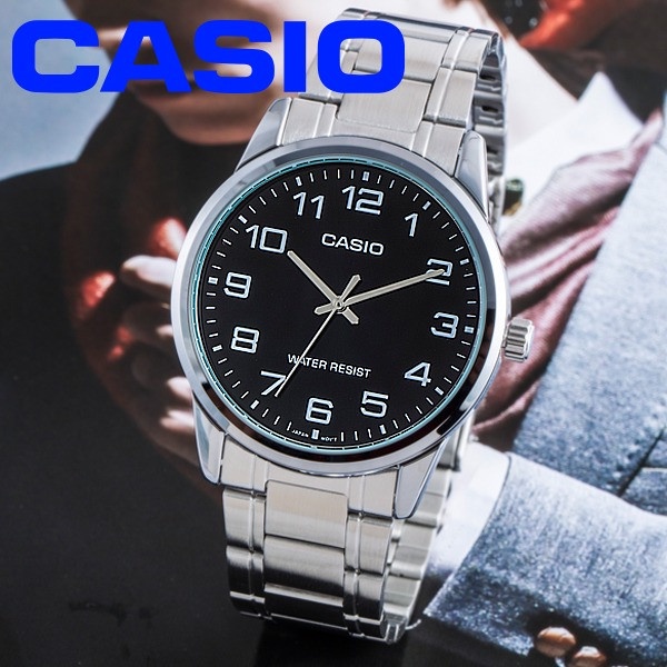 Đồng hồ nam dây kim loại chính hãng Casio MTP-V001D-1BUDF