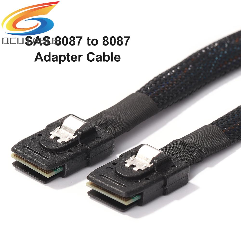 Cáp Chuyển Đổi Dữ Liệu Ổ Cứng SAS SFF 8087 Sang SFF 8087 Dài 50Cm Màu Đen