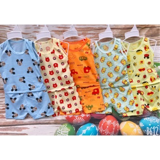 Combo 25 bộ ba lỗ đùi cotton cho bé
