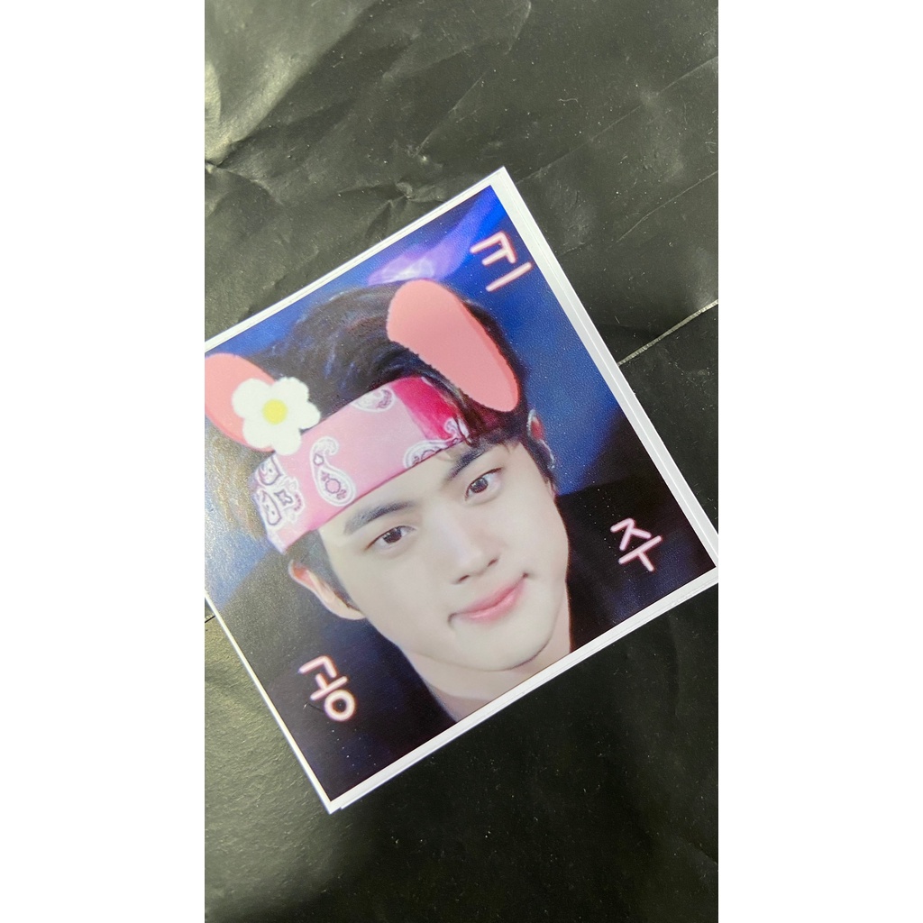 Sticker gói hàng BTS chữ Hàn Quốc