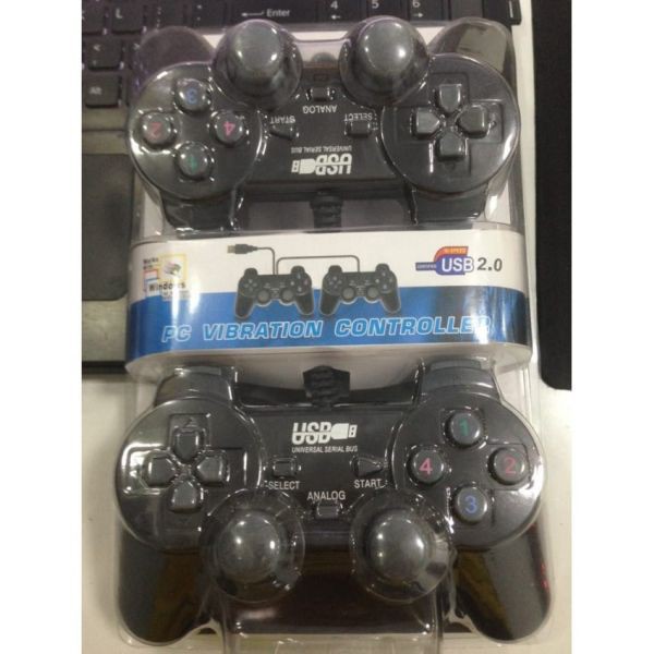 Bộ 2 Tay cầm chơi game Rung Controller cho máy tính bàn PC, laptop loại tốt | BigBuy360 - bigbuy360.vn