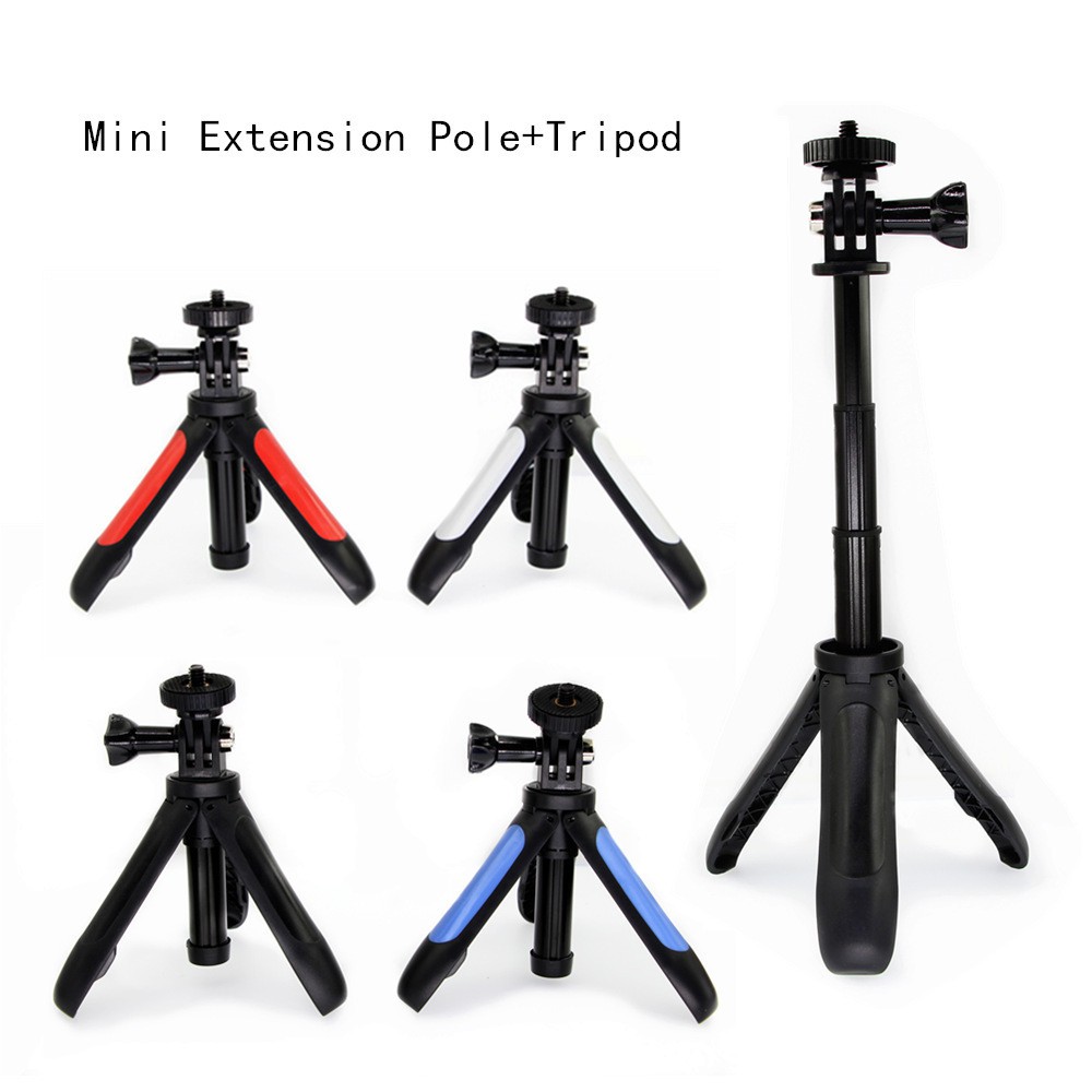 Tripod mini Gậy chụp ảnh 3 chân Kéo Dài hỗ trợ live stream, gậy shorty, Cho Máy Ảnh Gopro, Sjcam, anken, DJI Osmo